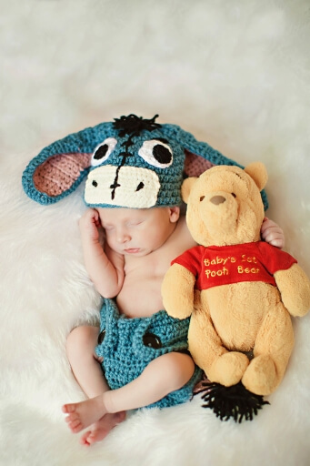 winnie the pooh newborn photos